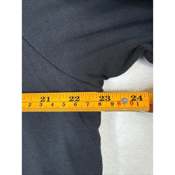 J. Jill Black Layered Striped Long Sleeve Top XL Womens Contrast Hem - Picture 4 of 8